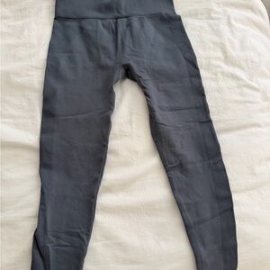 Gray High-Waisted Leggings